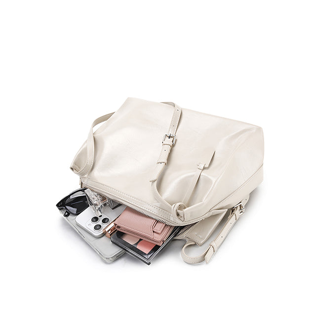 Ferron Shoulder Bag (L) In Beige