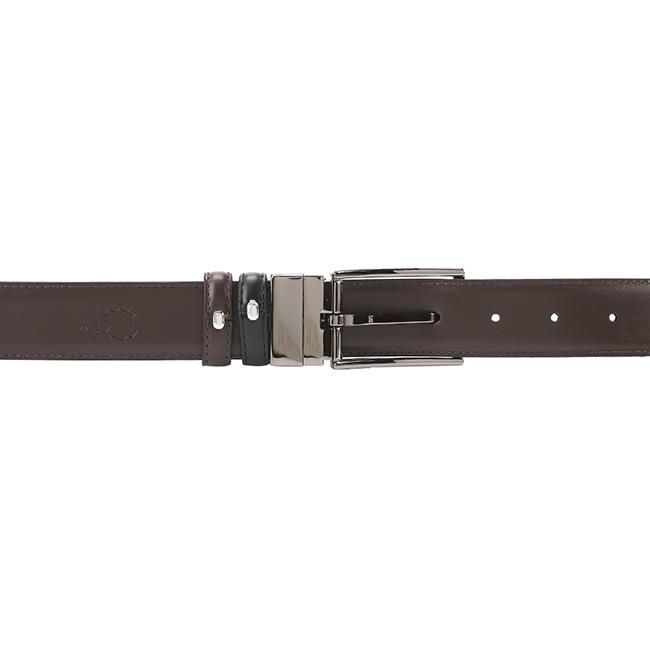 Cayden Pin Clip Reversible In Black/Brown