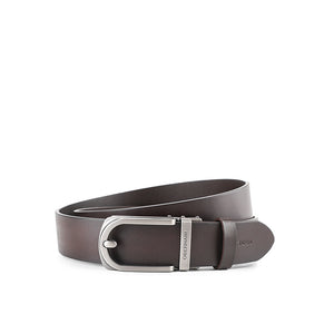 Obermain Men Belt Heng Casual Autolock In Dark Brown