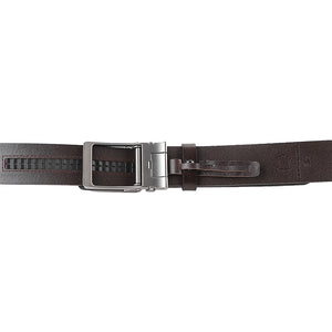 Obermain Men Belt Heng Casual Autolock In Dark Brown