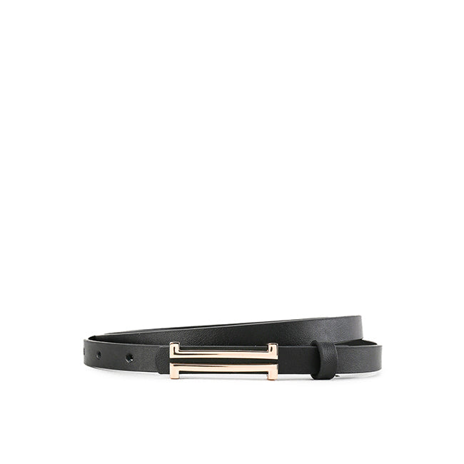 Obermain Accessories Wanita Pin Clip Alice Ladies Leather Pin In Black