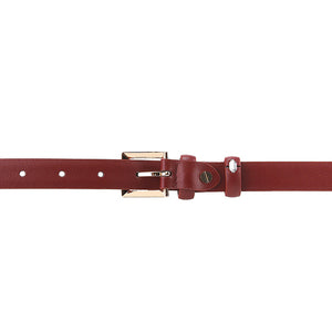 Charity Ladies Belt In Maroon