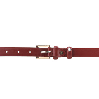 Charity Ladies Belt In Maroon