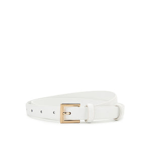 Charity Ladies Belt In White
