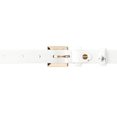 Charity Ladies Belt In White