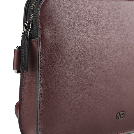 Jiro Crossbody Bag-L In Maroon