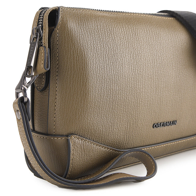 River Clutch-L In Khaki