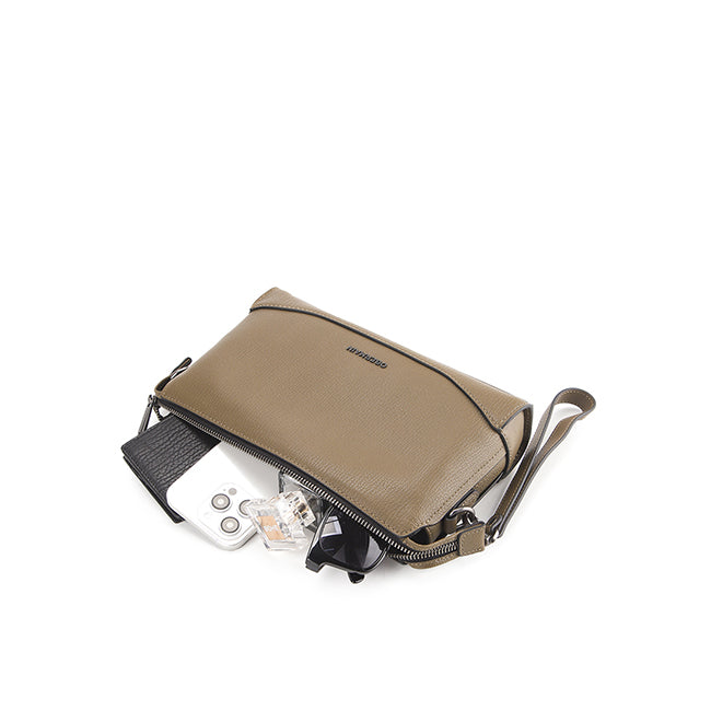 River Clutch-L In Khaki