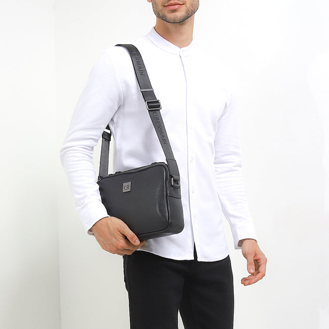 Sander Messenger Bag-L In Black