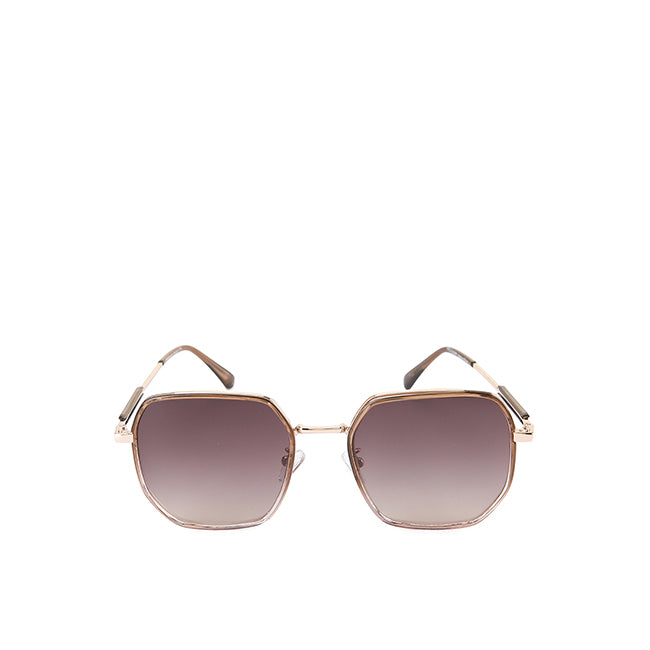 Obermain Wanita Sunglasses Grace Hexagonal In Grey