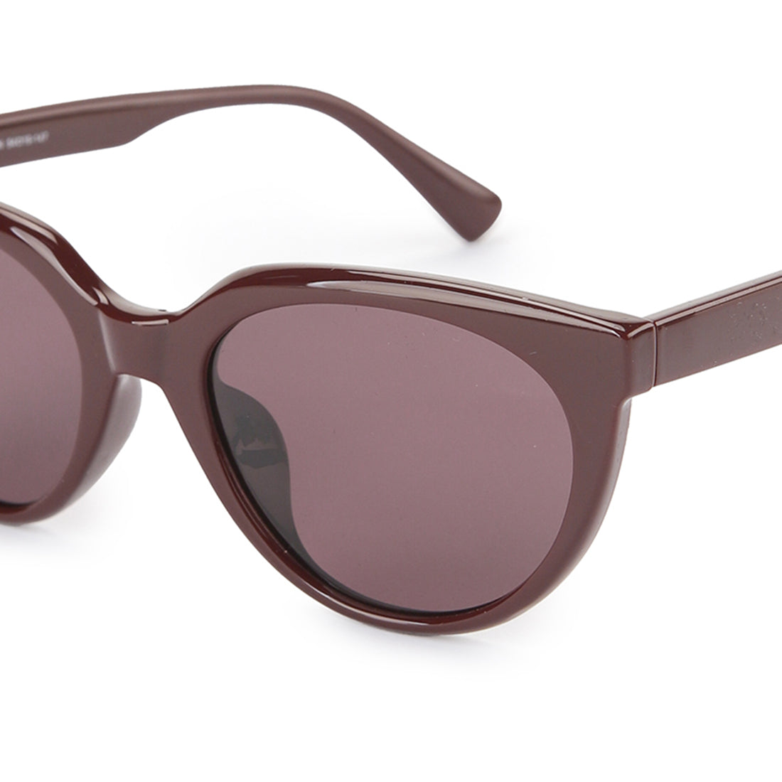 Sunglasses Fancy Round In Maroon