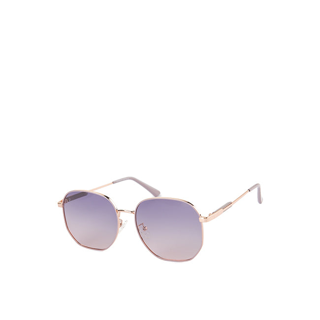 Sunglasses Giselle Hexagonal In Silver