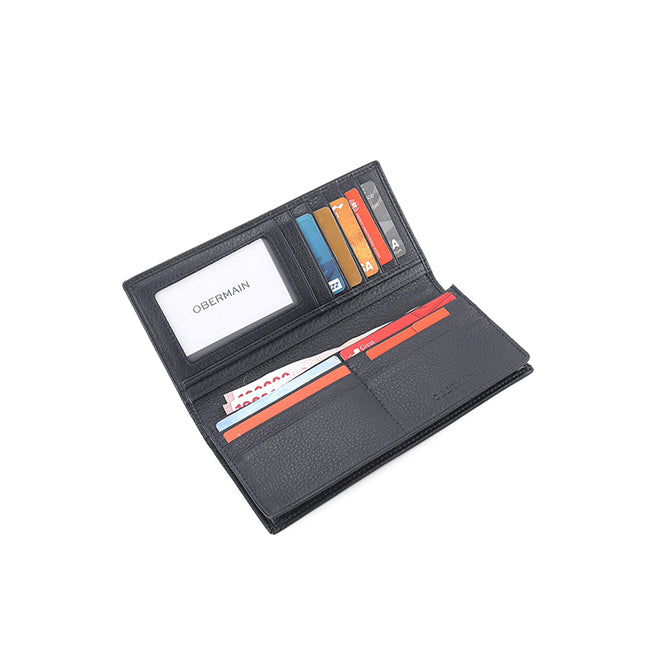Mayer Long Wallet - Rfid In Navy