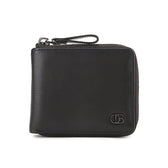 Naj Short Zip Wallet-Rfid In Black