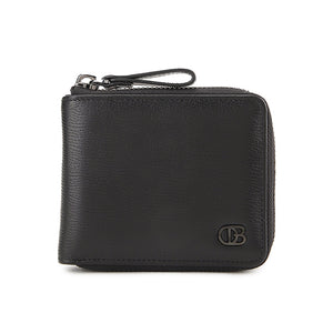 Naj Short Zip Wallet-Rfid In Black