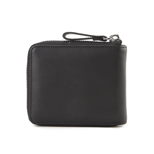 Naj Short Zip Wallet-Rfid In Black