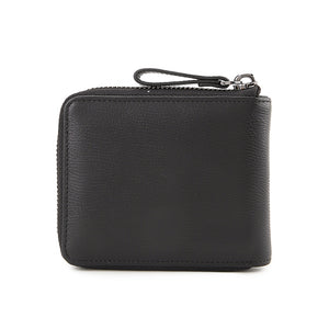 Naj Short Zip Wallet-Rfid In Black