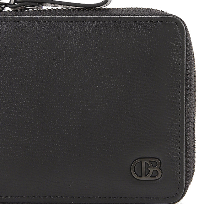 Naj Short Zip Wallet-Rfid In Black