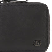 Naj Short Zip Wallet-Rfid In Black