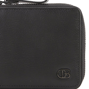 Naj Short Zip Wallet-Rfid In Black