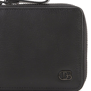 Naj Short Zip Wallet-Rfid In Black