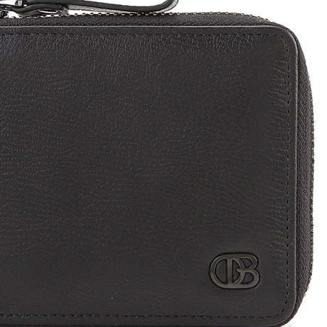 Naj Short Zip Wallet-Rfid In Black
