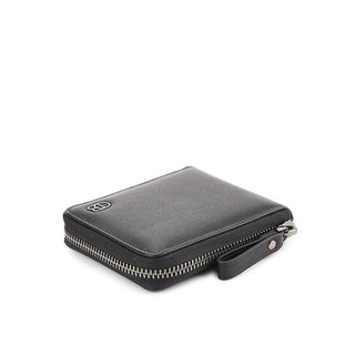 Naj Short Zip Wallet-Rfid In Black