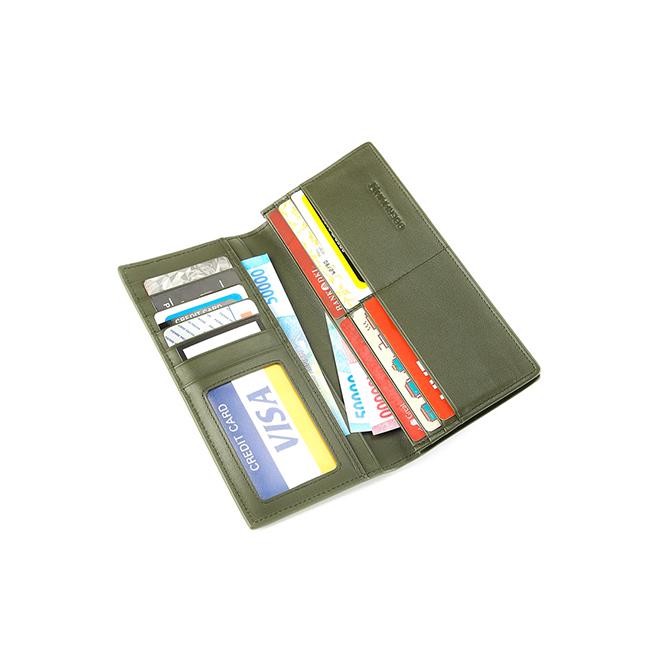 Troy Long Wallet - Rfid In Green