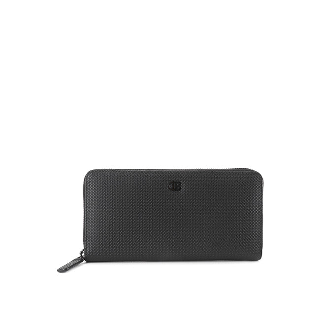 Tommy Long Zip Wl-Rfid In Black