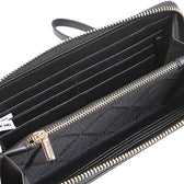 Allie Long Zip Wallet-L In Black