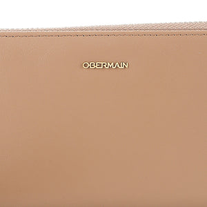 Allie Long Zip Wallet-L In Tan