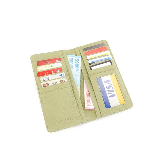 Abby Long Wallet-L In Mint Green