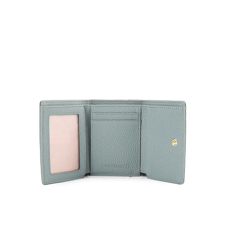 Abby Tri-Fold Wallet-L In Dusty Blue