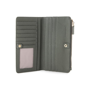 Donna Long Wallet - Rfid In Dark Green