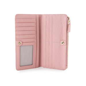 Donna Long Wallet - Rfid In Pink