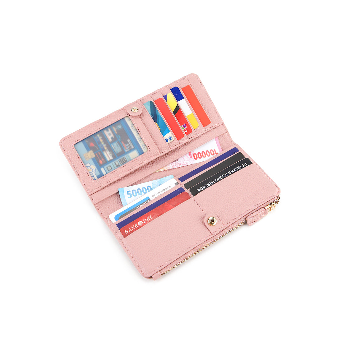 Donna Long Wallet - Rfid In Pink