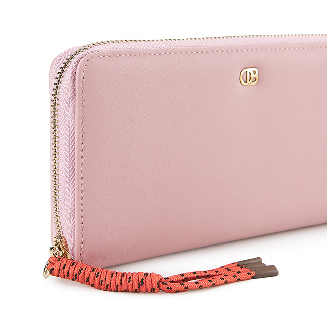 Dolly Long Zip Wallet - Rfid In Pink