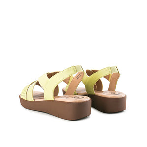 Obermain Sandal Wanita Wedges Newlyn Ferlin In Yellow
