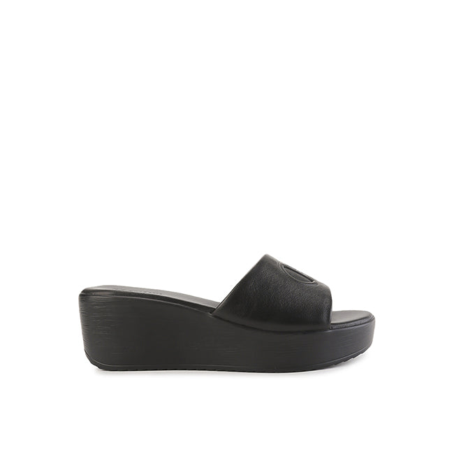 Obermain Sandal Wanita Wedges Maura Paige In Black