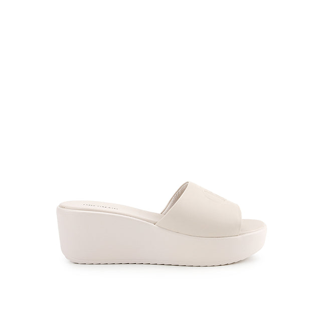 Obermain Sandal Wanita Wedges Maura Paige In Off White