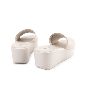 Obermain Sandal Wanita Wedges Maura Paige In Off White