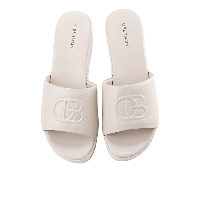Obermain Sandal Wanita Wedges Maura Paige In Off White