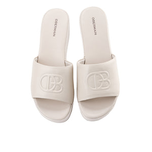 Obermain Sandal Wanita Wedges Maura Paige In Off White
