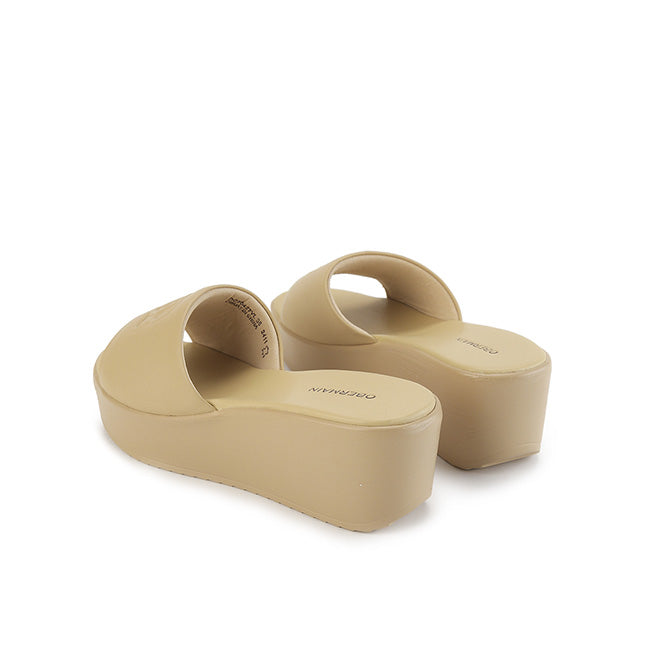 Obermain Sandal Wanita Wedges Maura Paige In Yellow