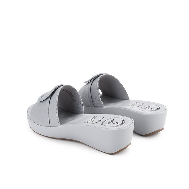 Obermain Sandal Wanita Wedges Margi Rocca In Blue