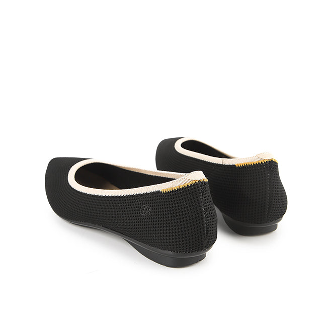 Obermain Sepatu Wanita Flats Halena Nicole In Black