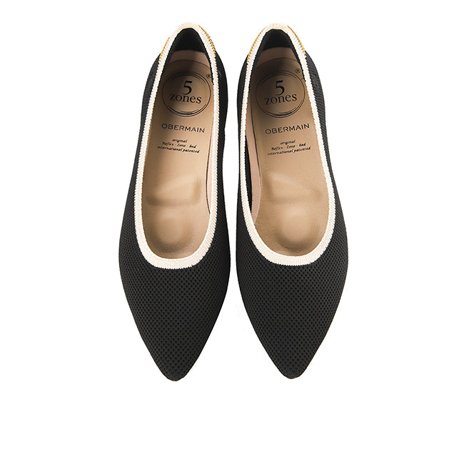 Obermain Sepatu Wanita Flats Halena Nicole In Black