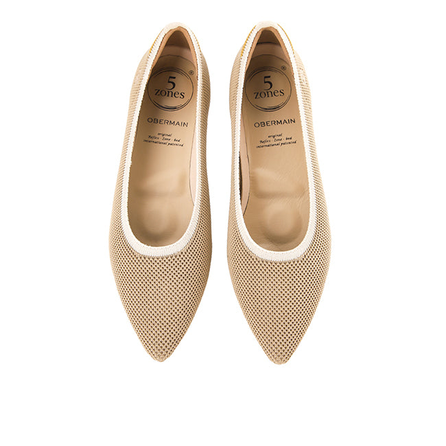 Obermain Sepatu Wanita Flats Halena Nicole In Light Brown