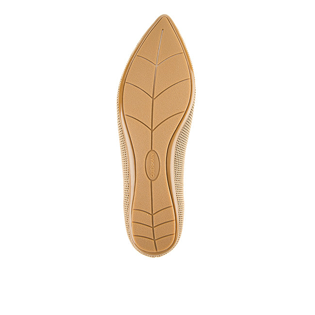 Obermain Sepatu Wanita Flats Halena Nicole In Light Brown