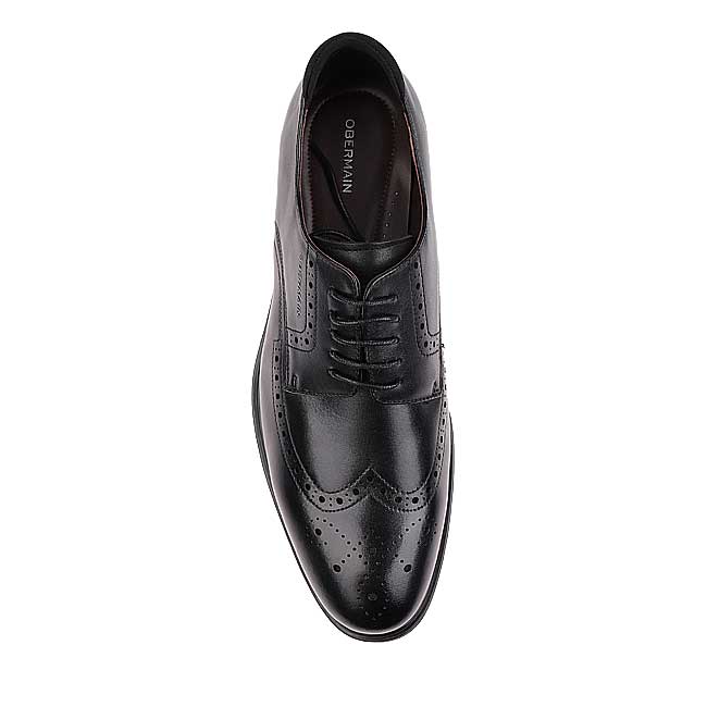 Obermain Sepatu Lace Up Pria Alex Kingsley - Lace Up In Black